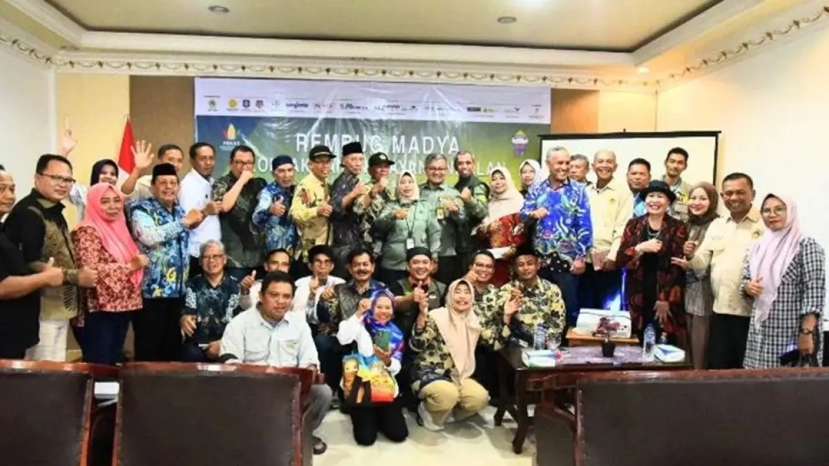Pelaksanaan Rembug Madya KTNA yang digelar di Hotel Elizabeth, Limboto, Kabupaten Gorontalo.(F:DKmfo)
