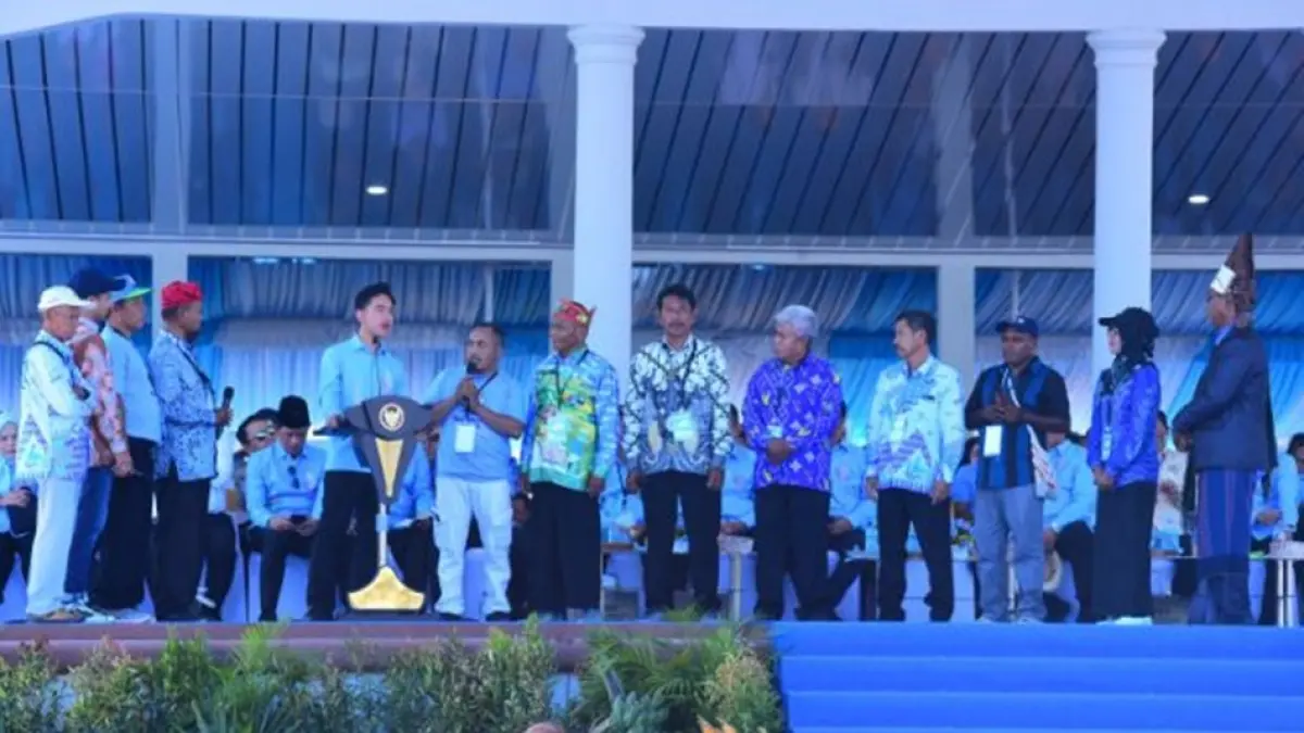 Wakil Presiden RI Gibran Rakabuming Raka menyerap langsung berbagai aspirasi petani dan nelayan dalam pelaksanaan Pekan Nasional (PENAS) Petani dan Nelayan XVII Tahun 2026 di GORR David-Tony, Limboto,(F:Istimewa)