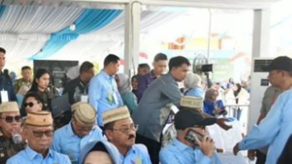 Bupati Boalemo, Rum Pagau bersama Wakil Bupati Lahmudin Hambali turut hadir bersama ribuan peserta dari berbagai daerah di Indonesia.(F:Prokopim)