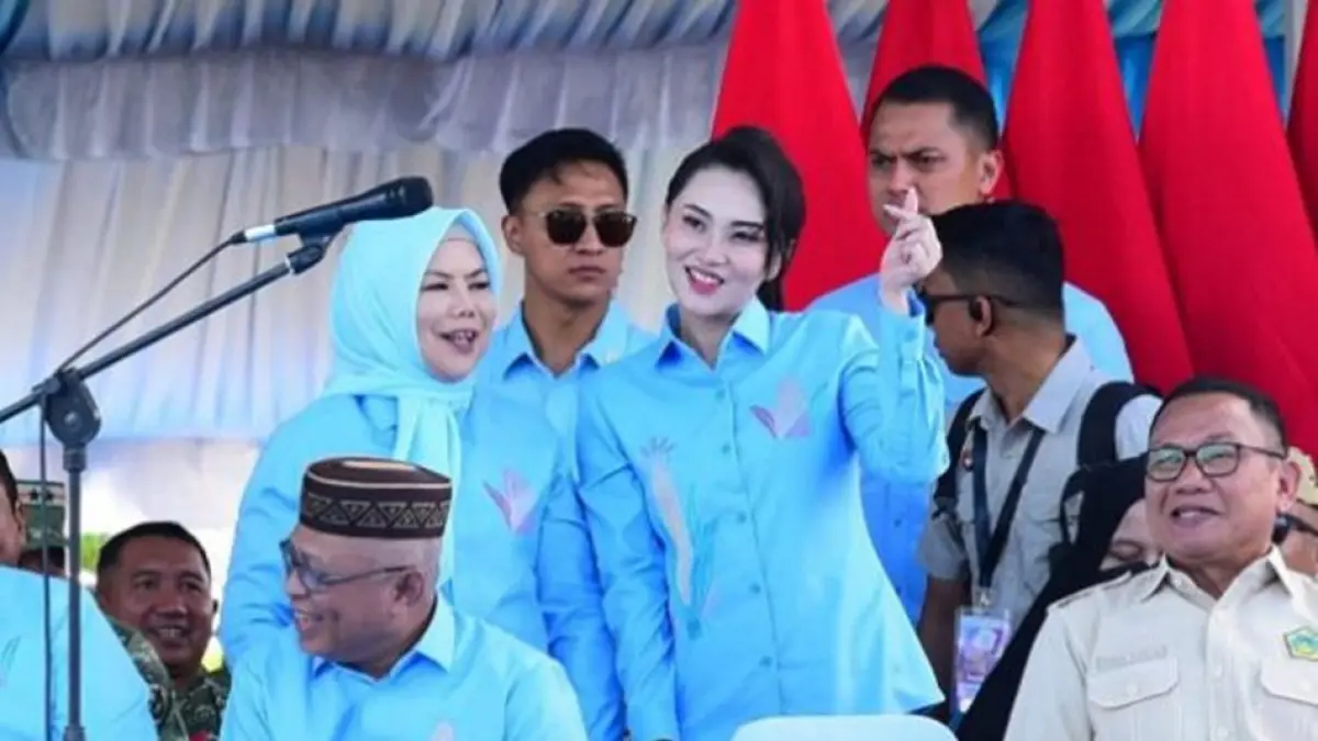 Gubernur Maluku Utara Sherly Tjoanda saat menghadiri PENAS KTNA se-Indonesia.(F:Istimewa)