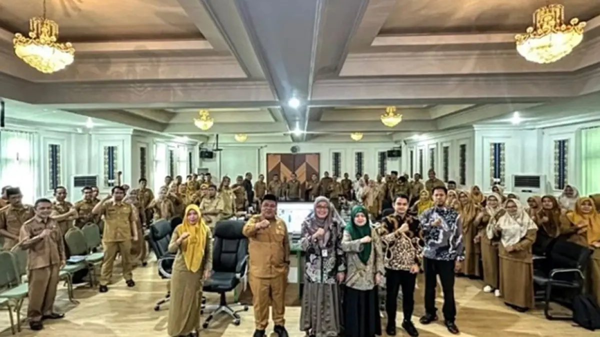 pendampingan langsung dari Tim Asistensi Kementerian PAN-RB yang berkunjung ke Kantor Bupati Gorontalo diterima Sekretaris Daerah Kabupaten Gorontalo, Sugondo Makmur,bersama jajaran OPD.(F:Diskmfo)