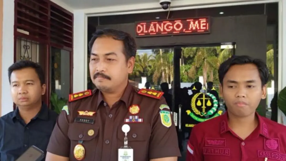 Pengumuman penetapan tersangka disampaikan langsung oleh Kepala Kejaksaan Negeri Bone Bolango, Feddy Hantyo Nugroho.(F:Istimewa)