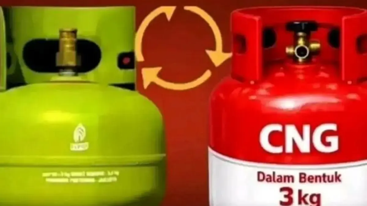 Tampilan, tabung CNG Merah Putih memiliki karakteristik yang berbeda dengan tabung melon LPG 3 kilogram. (F:Istimewa)