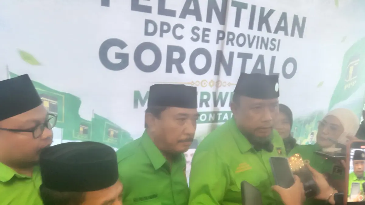 Pelantikan pengurus Dewan Pimpinan Cabang (DPC) PPP se-Provinsi Gorontalo yang dirangkaikan dengan Musyawarah Kerja Wilayah (Mukerwil), Minggu (12/7/2026)