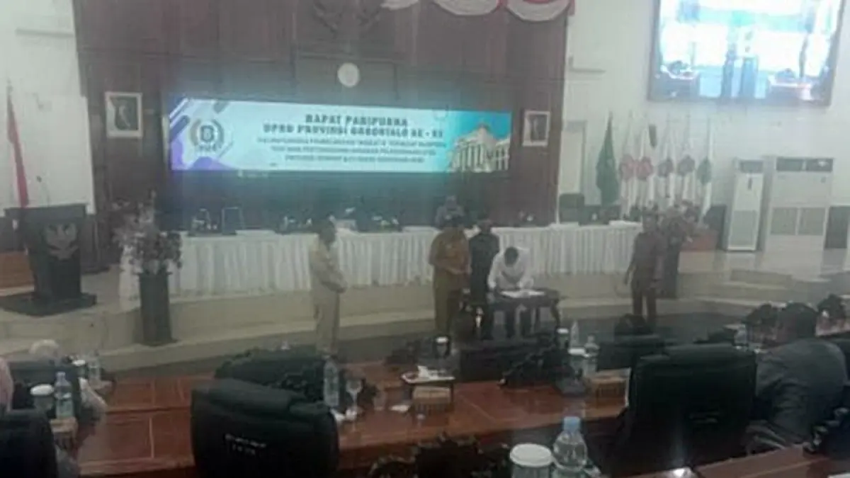 Paripurna pembahasan tingkat II antara legislatif dan eksekutif terhadap laporan pelaksanaan APBD 2025 yang menunjukkan sejumlah capaian positif,(F:Istimewa)