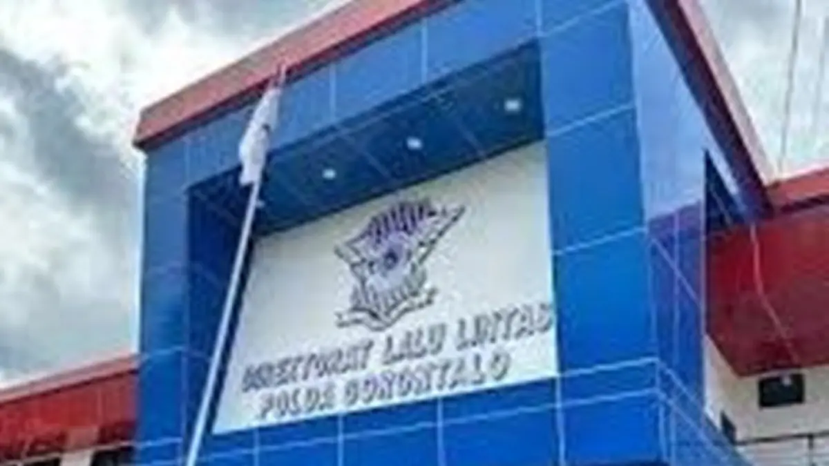 Satuan lalulintas Polresta Gorontalo Kota (F:dok)