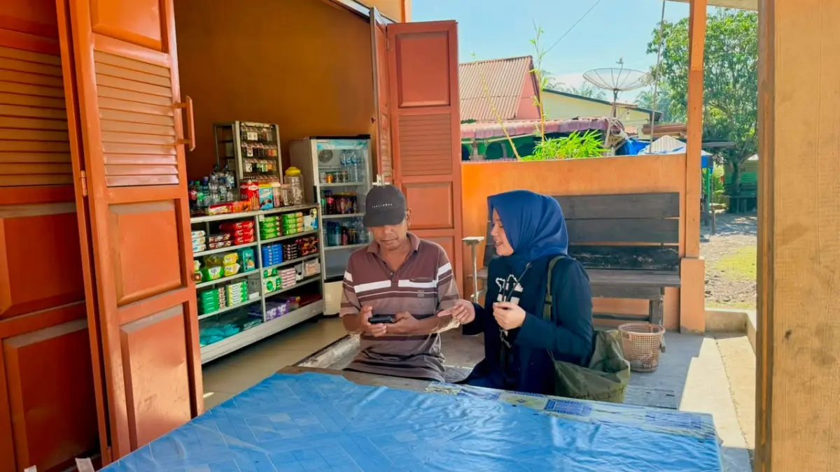 Rani Kanov Rianti Harahap, Mantri BRI yang bertugas di BRI unit Simpang Barakas BO Sibuhuan.