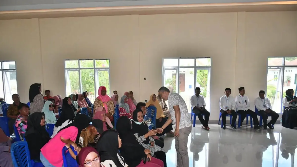 Wabup Lahmudin Hambali monitoring pelaksanaan pilihan BPD di wilayah Wonosari ((F Prokopim)