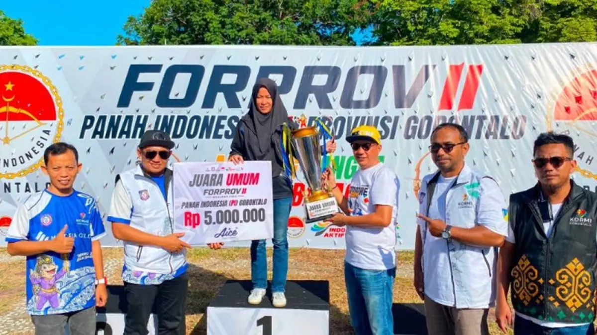akil Bupati Boalemo Lahmudin Hambali resmi menutup rangkaian Festival Olahraga Masyarakat Provinsi (FORPROV) II KORMI Tahun 2026.(F:Diskmfo)