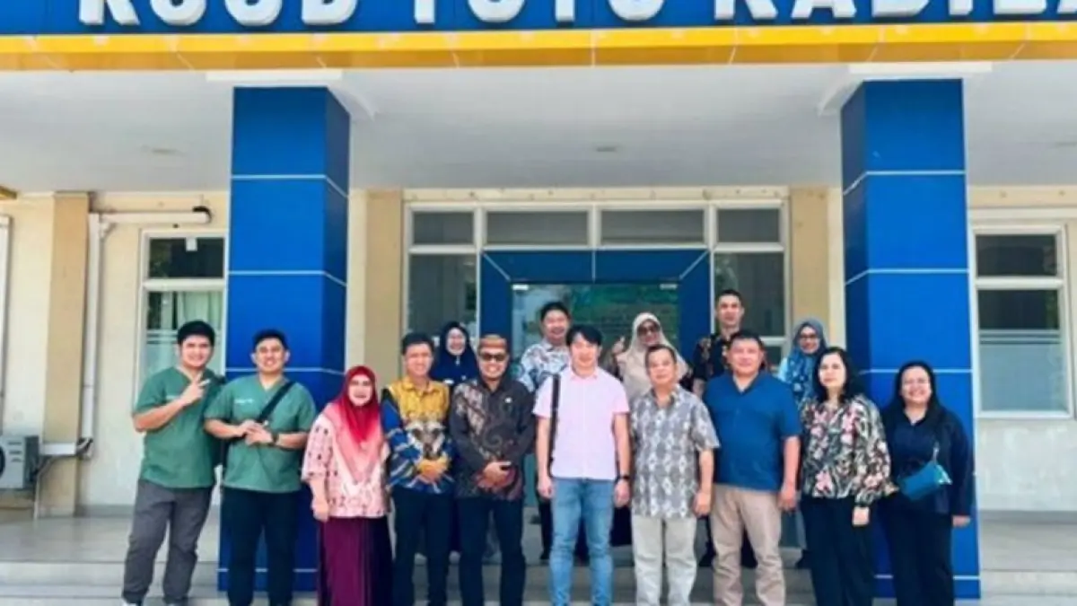 pelaksanaan visitasi rumah sakit jejaring oleh tim Fakultas Kedokteran Universitas Sam Ratulangi (Unsrat) Manado yang berlangsung di Aula RSUD Toto Kabila.(F:Diskominfo)