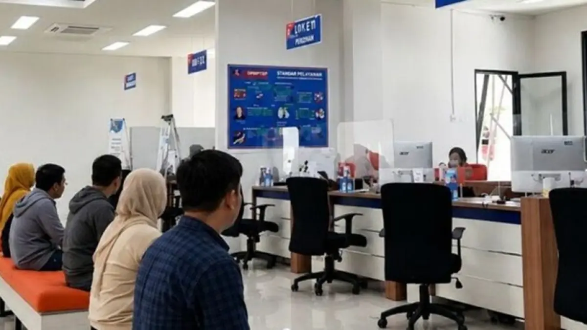 Pelayanan di kantor  DPMPTSP Bone Bolango yang tertib dan nyaman (F: Diskmfo)