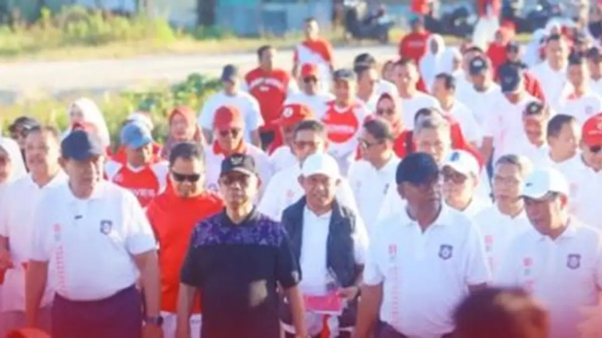 Pemerintah Provinsi Gorontalo resmi memulai rangkaian peringatan Hari Ulang Tahun ke-81 Republik Indonesia dari Kabupaten Bone Bolango.(F:Diskominfo)