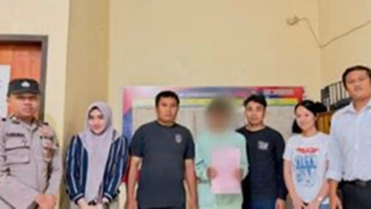 Unit Pelayanan Perempuan dan Anak (PPA) Satreskrim Polres Pohuwato telah menahan seorang pria berinisial KA (20).(F:Hms-Pol)