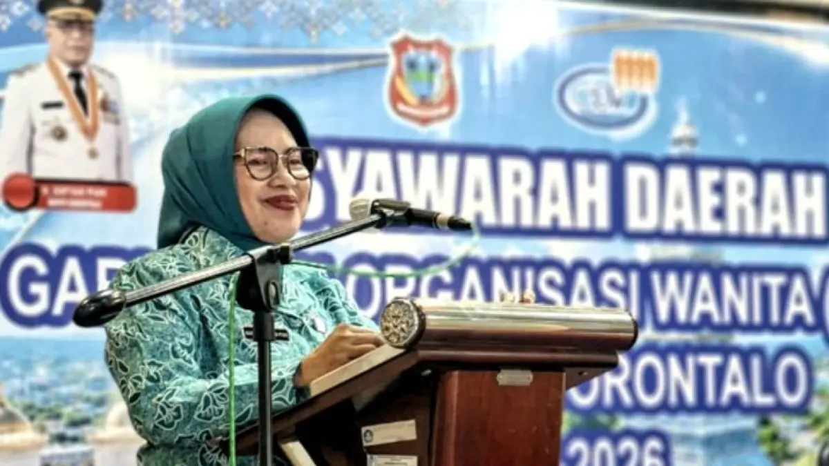 Musyawarah Daerah (Musda) Gabungan Organisasi Wanita (GOW) Kabupaten Gorontalo menetapkan Hj. Ny. Maryam Sofyan Puhi sebagai Ketua GOW masa bakti 2026–2031. (F;Diskominfo)