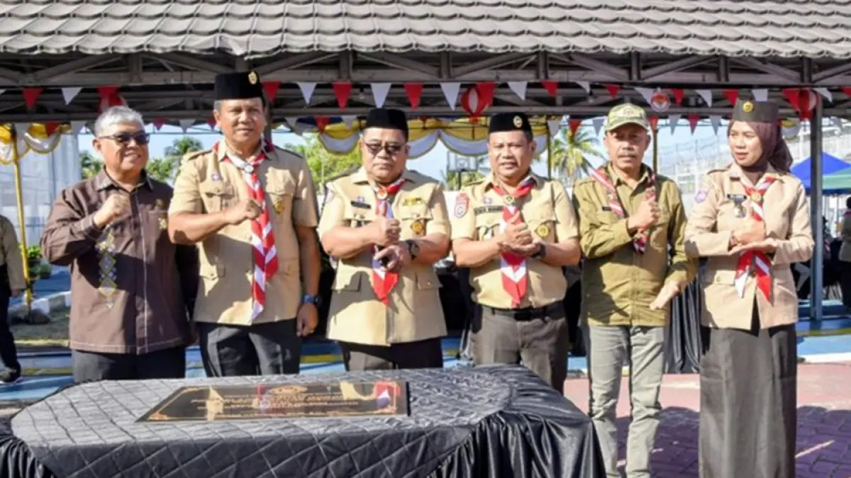 Perkemahan Kamis-Jumat (Perkajum) Satuan Komunitas Pramuka (SAKO) Pemasyarakatan dihadiri Sekretaris Daerah Kabupaten Gorontalo, Sugondo Makmur.(F:Diskominfo)