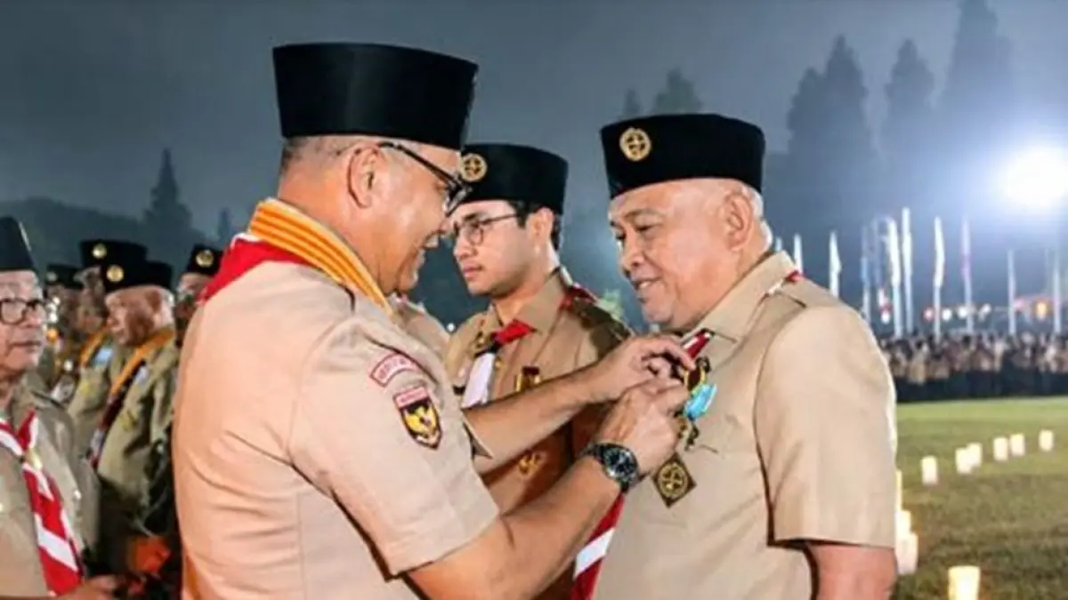 Penghargaan tersebut diterima Tonny dalam kegiatan di Bumi Perkemahan Cibubur, Jakarta,.(F:Diskominfo)