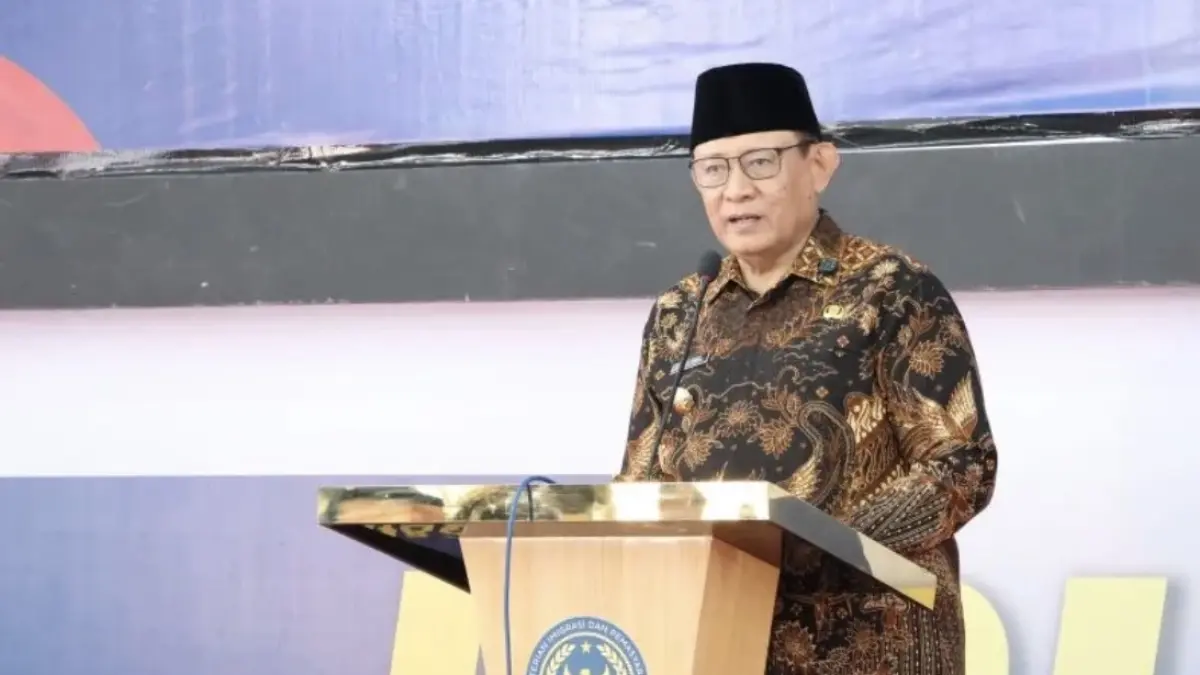 Gubernur Gorontalo Gusnar Ismail dalam sambutannya pada pemberian SK remisi kepada perwakilan warga binaan, berlangsung di Lapas Kelas IIA Gorontalo, Kota Gorontalo, Provinsi Gorontalo, pada Senin (17/8/2026). ANTARA/Zulkifli Polimengo