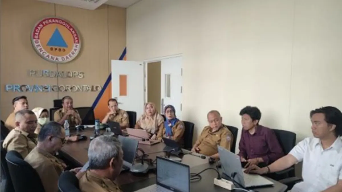 BPBD Provinsi Gorontalo menggandeng sejumlah OPD untuk menyusun Rencana Penanggulangan Bencana (RPB) periode 2027–2031.(F:BPBD)