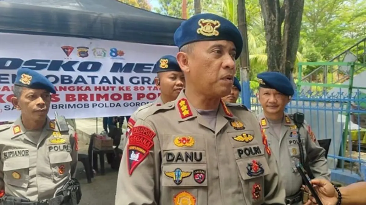 Komandan Satuan Brimob Polda Gorontalo Kombes Pol Danu Waspodo, S.IK.,(F:Hms-Pol)