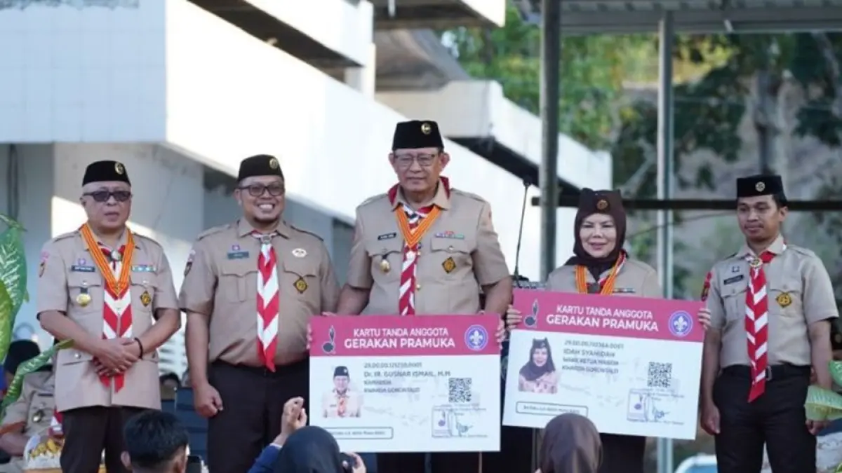  Jambore Nasional (Jamnas) ke-12 Tahun 2026. Kontingen daerah tersebut berhasil mencatatkan prestasi dengan masuk tiga terbaik putra dan putri sekaligus menjadi kontingen daerah terbaik dalam pemberitaan kegiatan,(F:Diskominfo)