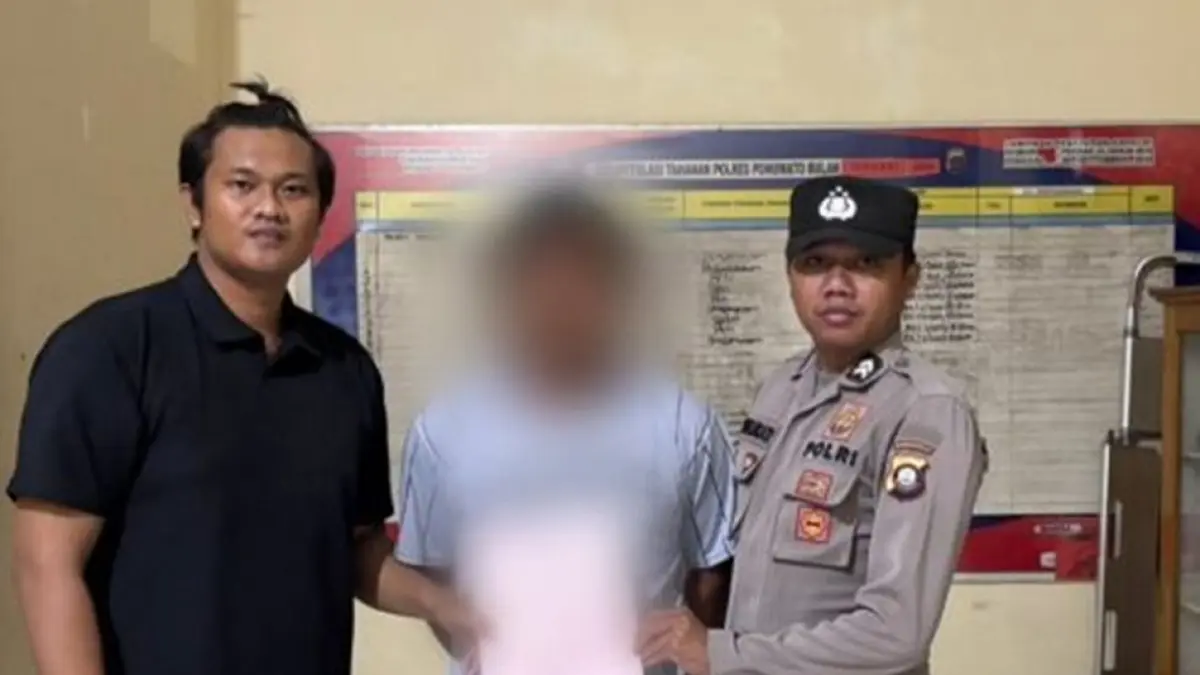  M.I. (30) resmi ditetapkan sebagai tersangka dan langsung ditahan penyidik Satreskrim Polres Pohuwato.(F:Hms-Pol)