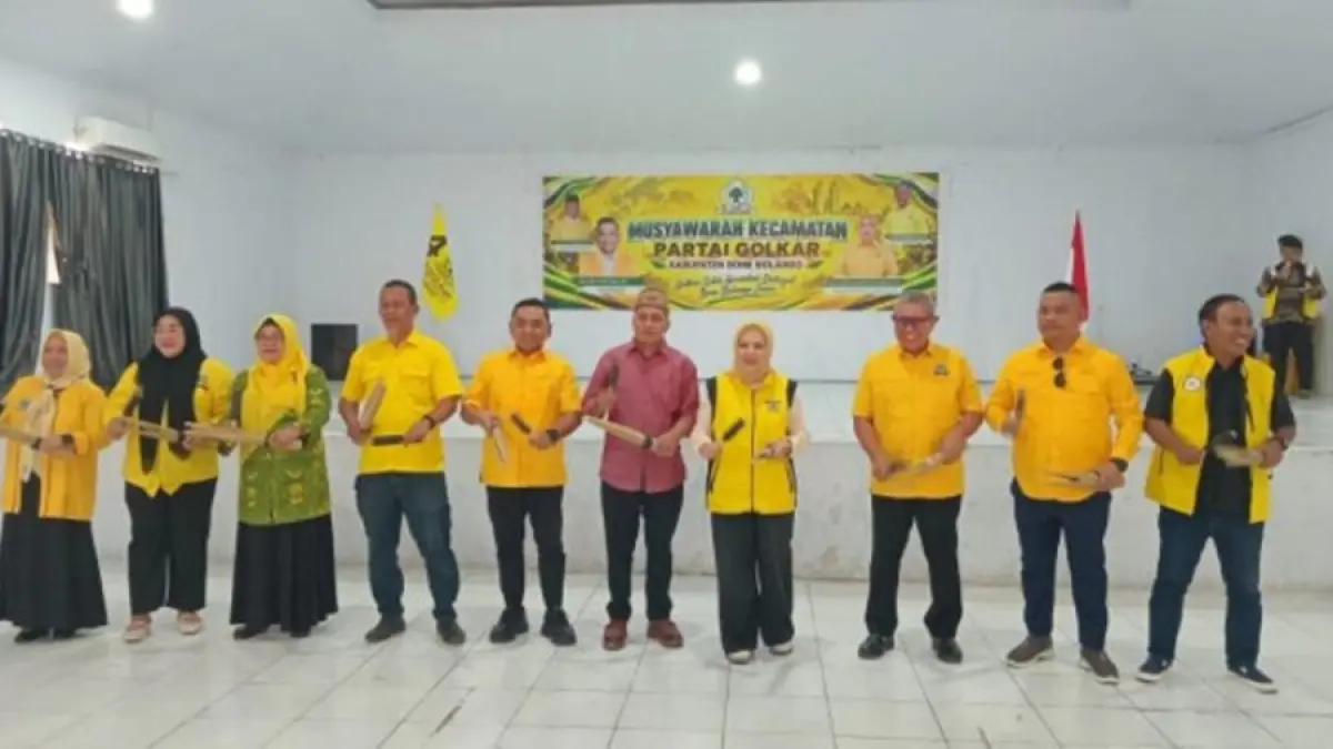 Launching Musyawarah Partai Golkar Kecamatan dan Desa se Kabupaten Bone Bolango diluncurkan di Gedung BPU Kabila.(F:Diskominfo)