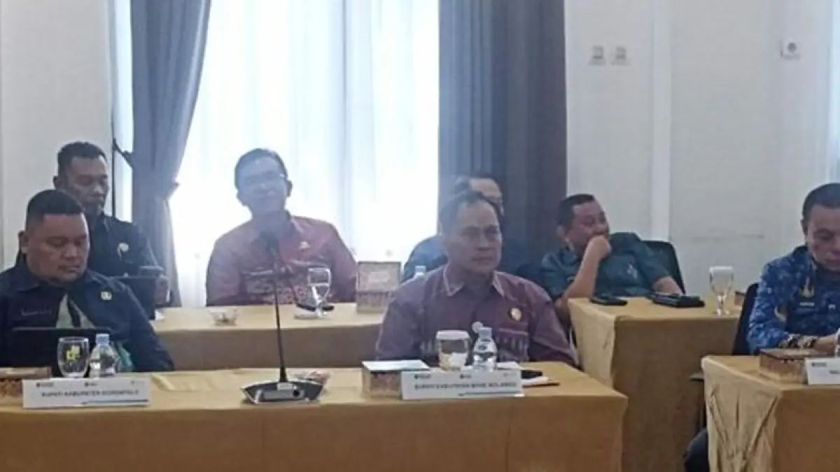 Pemkab Bone Bolango diwakili Asisten III Administrasi Setda, Ichsan Budiman Wantogia, yang hadir atas nama Bupati Bone Bolango Ismet Mile.(F:istimewa)