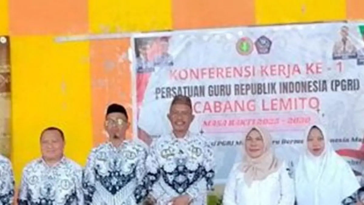 Suasana Konfercab PGRI Kecamatan Lemito (F:dok PGRI)
