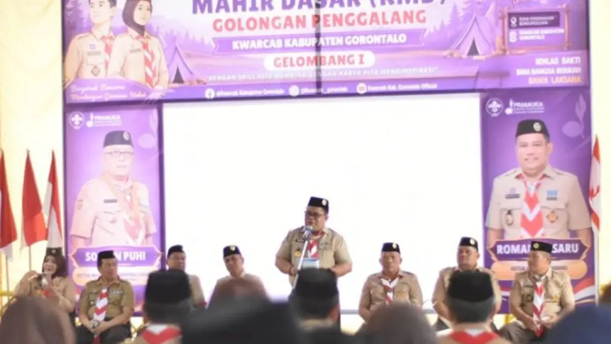 Sekda Sugondo Makmur mewakili Bupati membuka pendidikan dan latihan KMD Gelombang I Tahun 2026.(F:DKISP )
