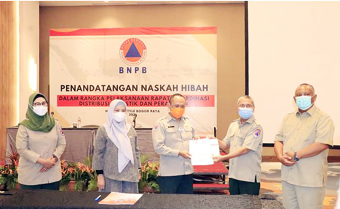 Pemprov Terima Bantuan Peralatan Bencana Alam dari BNPB