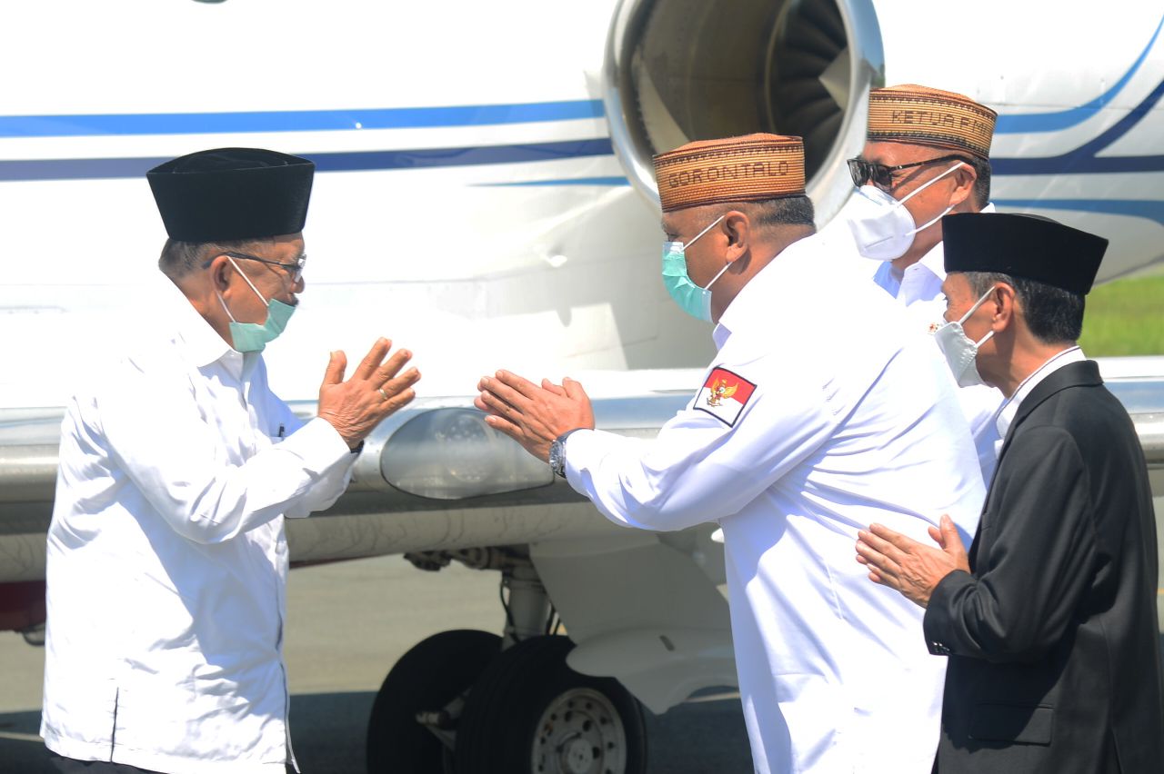 Gubernur Sambut Kunjungan Jusuf Kalla di Gorontalo