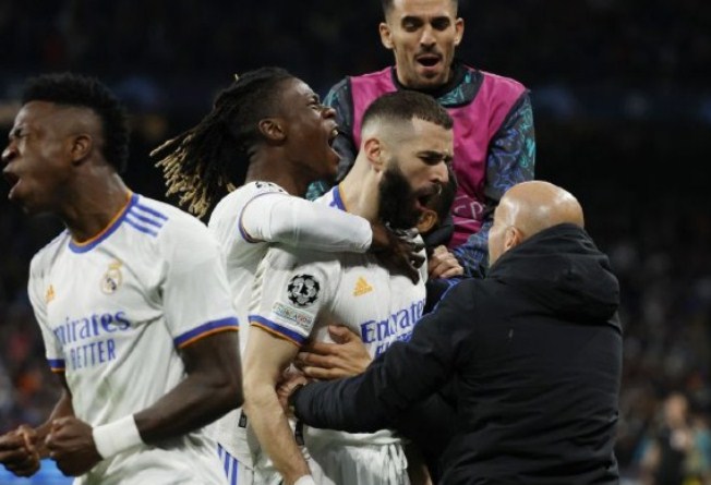 Karim Benzema (Juan Medina/Reuters/Antara)
