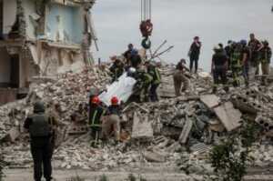 Apartemen Chasiv Yar dihantam rudal Rusia (Istimewa)Apartemen Chasiv Yar dihantam rudal Rusia (Istimewa)