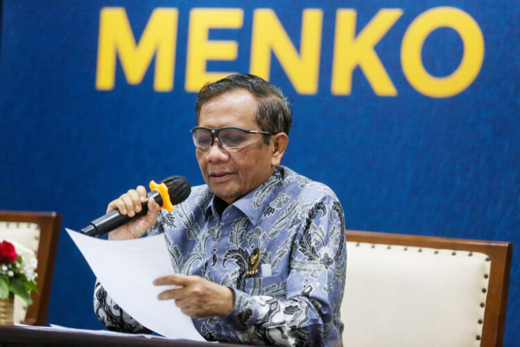 Menko Polhukam Mahfud MD (MIFTAHUL HAYAT/JAWA POS)