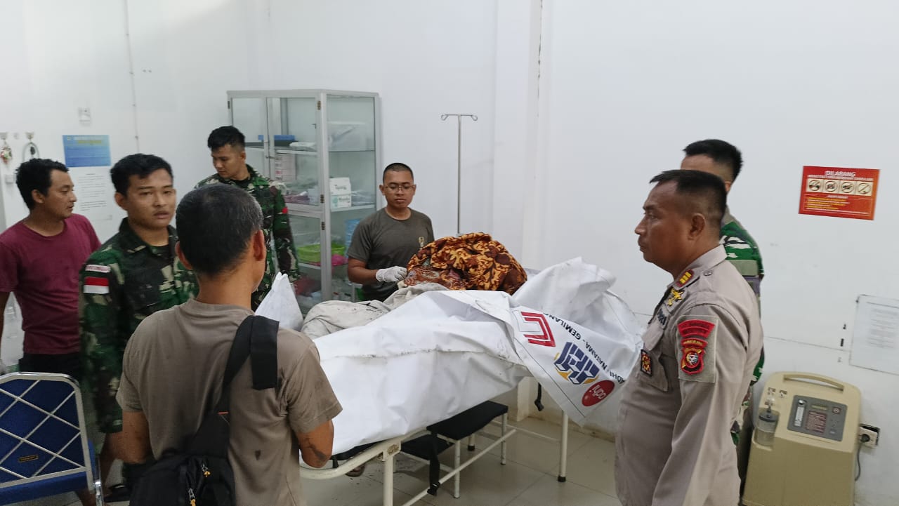 Jenazah korban kebakaran lahan di Badau.