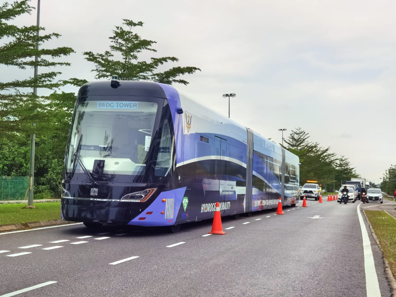 ART milik pemerintah Sarawak saat diuji coba, Kamis (24/8).