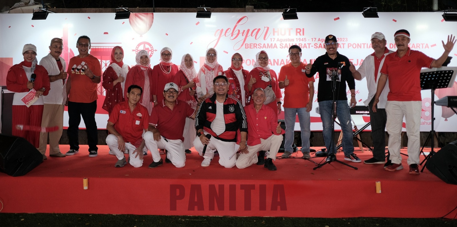 Perayaan HUT Kemerdekaan RI Ke-78 oleh warga Pontianak yang di Jakarta, Minggu (27/8) kemarin.