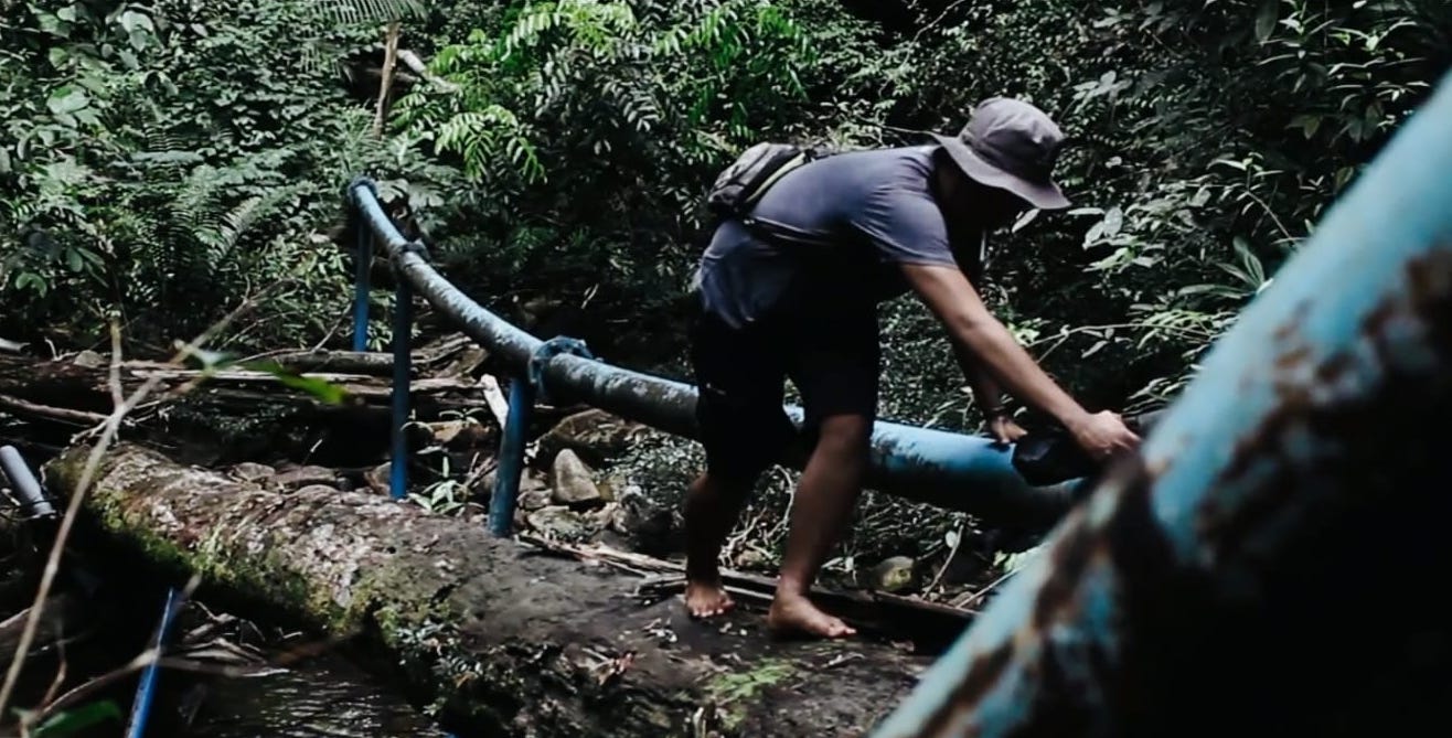Potensi air terjun di Desa Nanga Tayap