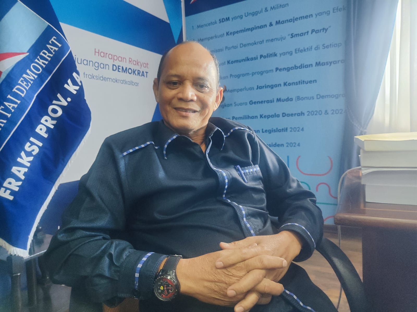 Foto; Rasmidi, Anggota DPRD Kalbar sekaligus Ketua Demokrat Ketapang.