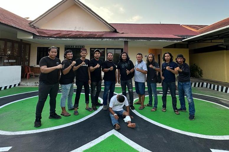 DILUMPUHKAN: Pelaku RF terpaksa dilumpuhkan dengan timah panas karena berusaha melarikan diri. ISTIMEWA