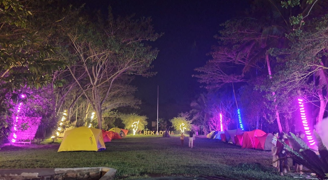 KEMAH: Suasana perkemahan di Camp Ground Rekadena. IST