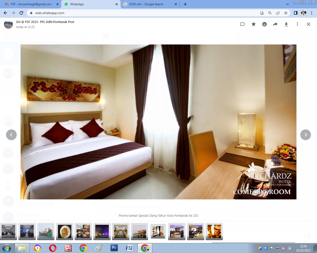 SPESIAL: Promo kamar Spesial Ulang Tahun Kota Pontianak Ke 252.