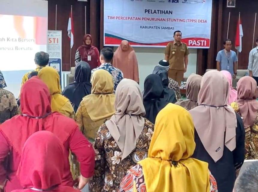 HADIR: &nbsp;Wakil Bupati Sambas Fahrur Rofi saat menghadiri kegiatan pelatihan yang diikuti TPPS Desa se-Kabupaten Sambas, belum lama ini.