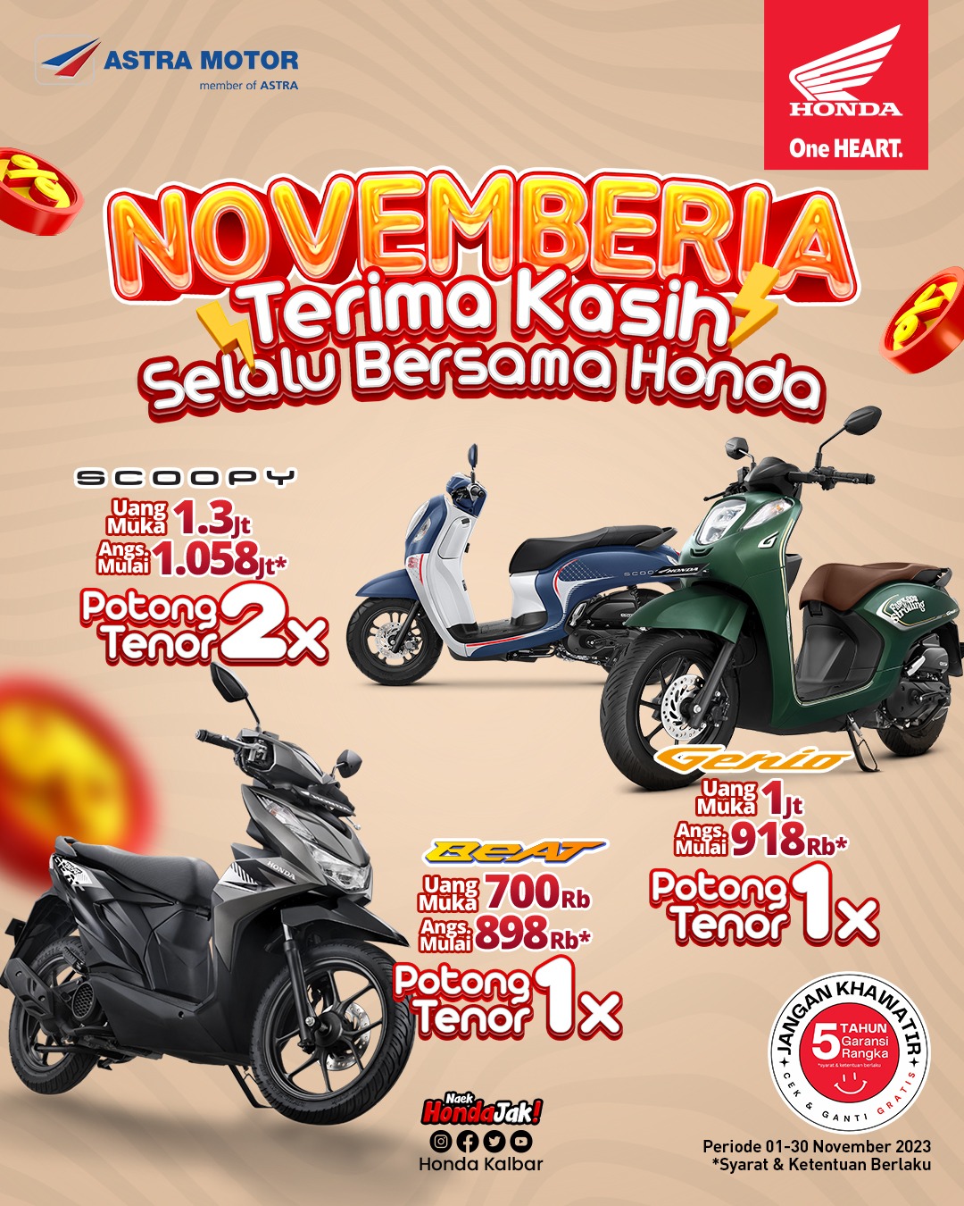 Promo Novemberia Astra Motor Kalbar.