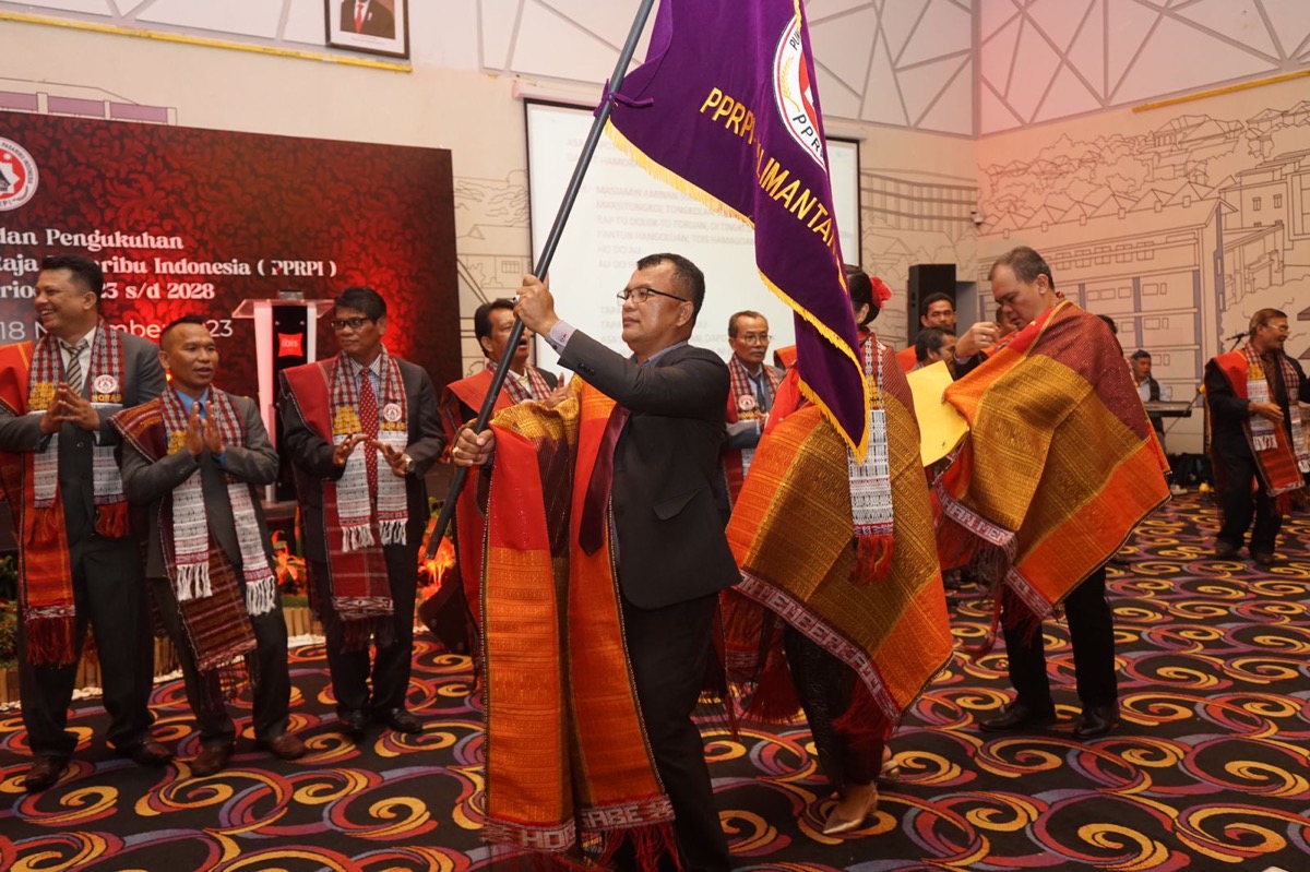 Pengukuhan DPW PPRPI Kalbar, Sabtu (18/11). Rahiman Pasaribu terpilih sebagai ketua umum periode 2023-2028.