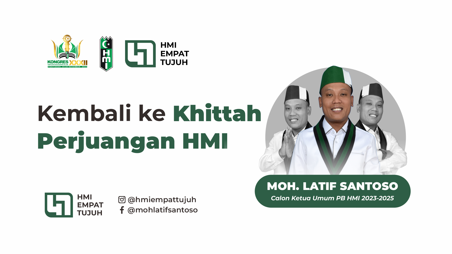 Moh. Latif Santoso, Kader asal HMI Cabang Yogyakarta.