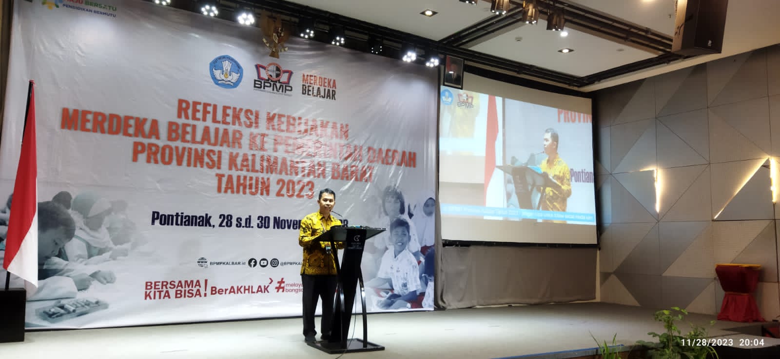 Ketua BPMP menyampaikan laporan kegiatan.