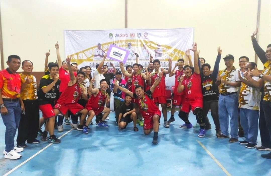 JUARA : Fletus berhasil menjuarai Turnamen Basket Bupati Cup 2023.