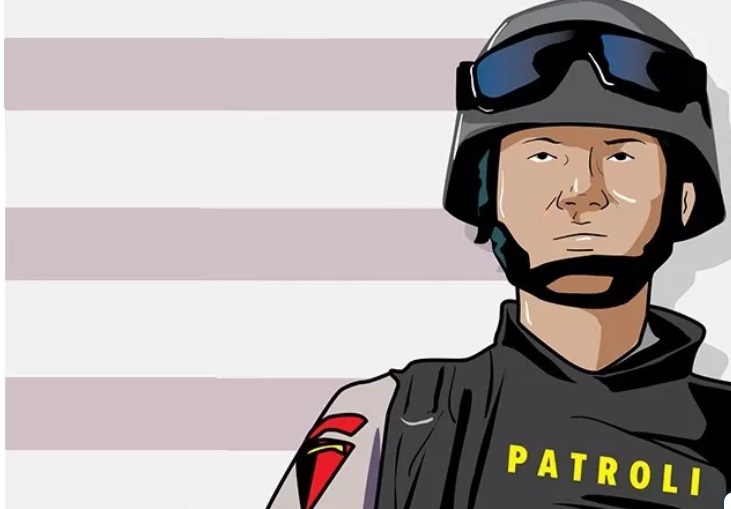 Ilustrasi Polisi. 