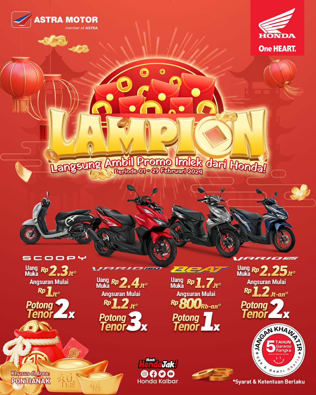Promo Imlek LAMPION dari Astra Motor.